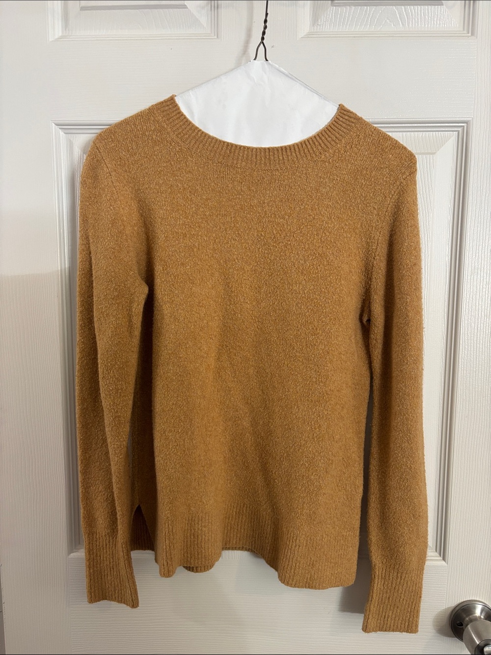 J. Crew Women's Camel Crewneck Sweater